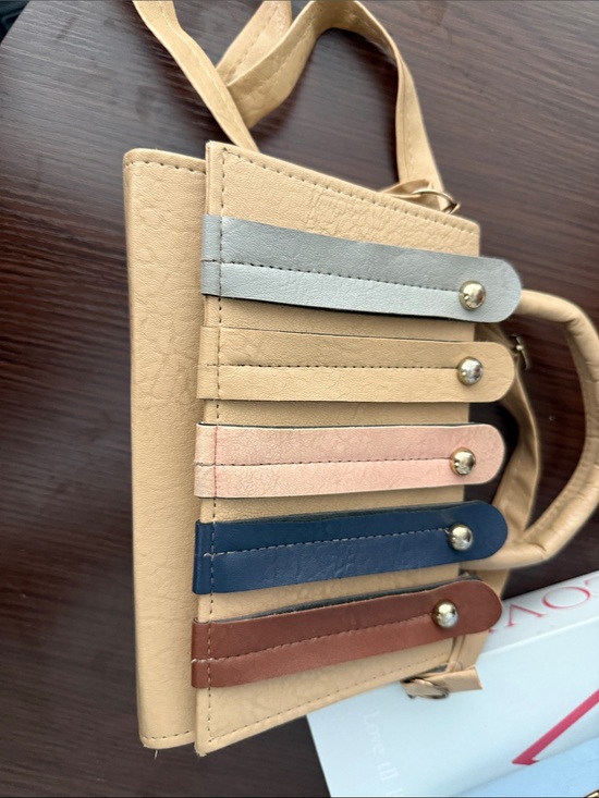 Handbags - Beige Multi-Accent Women’s Crossbody Bag